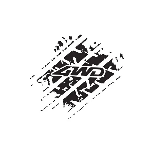 Abtibild 4WD diverse culori auto decorativ pentru exterior si interior