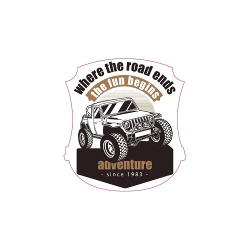 Abtibild "ADVENTURE 4X4" Cod: TAG 009 / T2