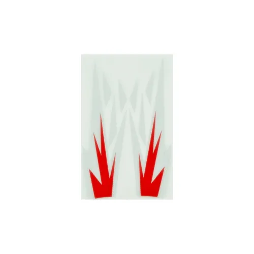Abtibild culoare alb rosu reflectorizant
