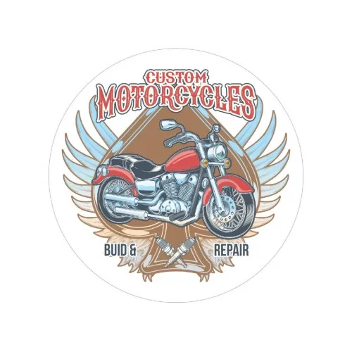 Abtibild "CUSTOM MOTORCYCLES" Cod: TAG 035 / T2