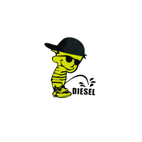 Abtibild Flourescent Boy Diesel auto decorativ pentru exterior si interior — imaginea 2