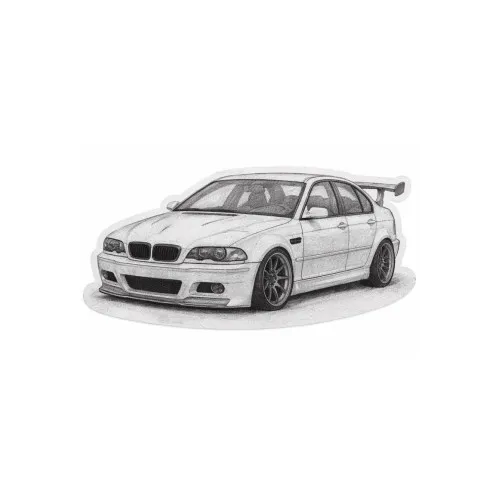 Abtibild masina sport auto decorativ pentru exterior