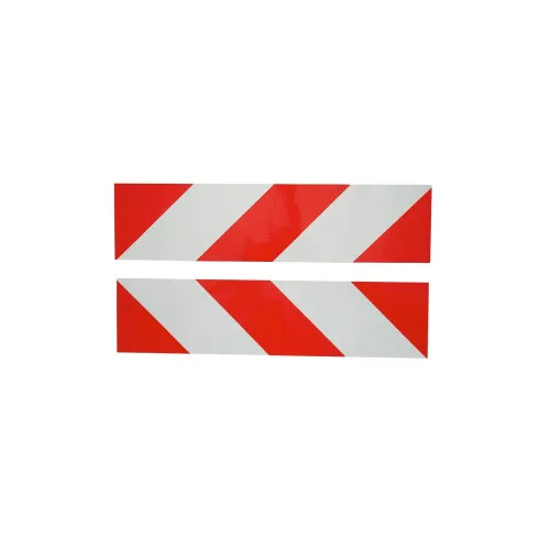 Abtibild reflectorizant Alb/Rosu 10cmx40cm