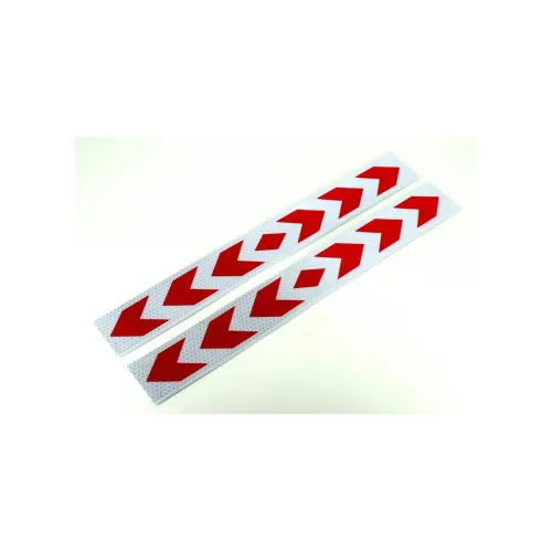 Abtibild reflectorizant Alb-Rosu 5cmx40cm