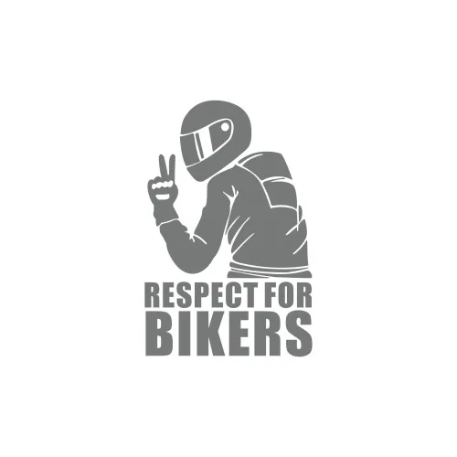 Abtibild Respect For Bikers diverse culori auto decorativ pentru exterior si interior — imaginea 2