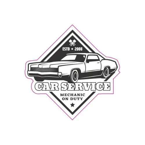 Abtibild "RETRO CAR SERVICE" Cod:TAG 011 / T2