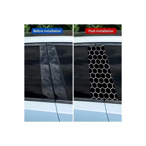 Abtibild stalpi auto si geam auto design honey comb 50x25cm — imaginea 4