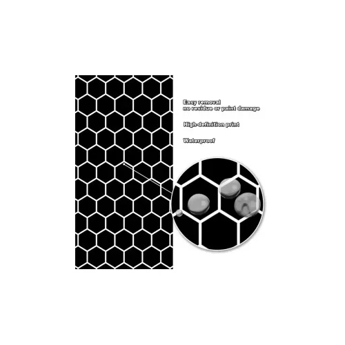 Abtibild stalpi auto si geam auto design honey comb 50x25cm — imaginea 2