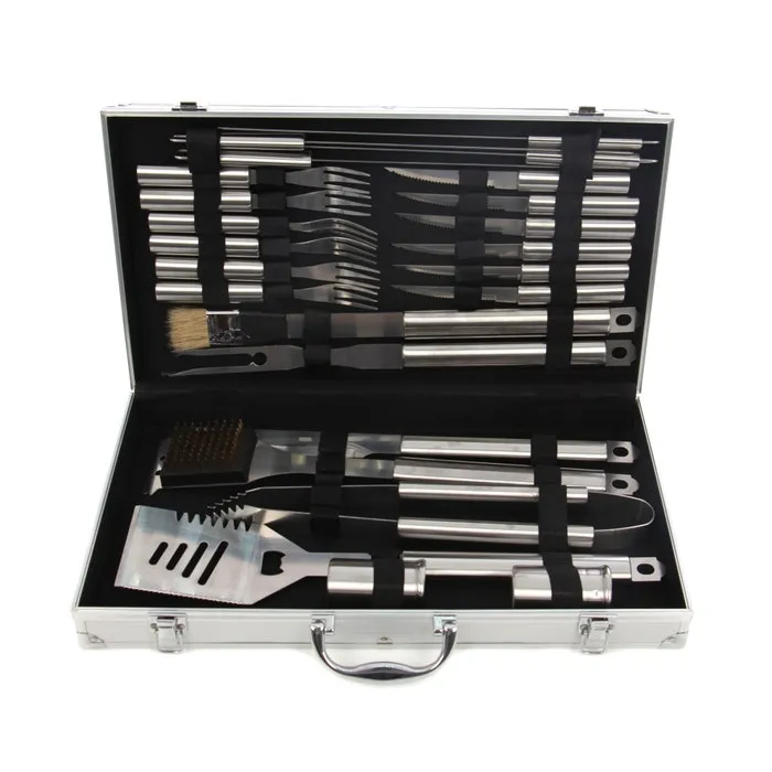 Accesorii pentru gratar premium Grunman KY104, otel inoxidabil, set 24 buc