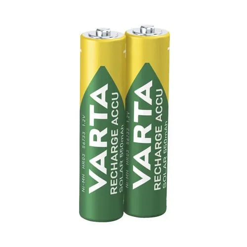 Acumulatori lampi solare Varta AAA 1, 2V 550mAh, pachet 2 bucati