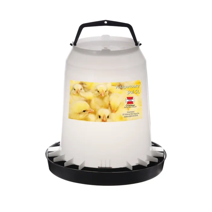 Adapatoare pentru pasari Q250, plastic cu maner, 5 l, 25 x 27 cm