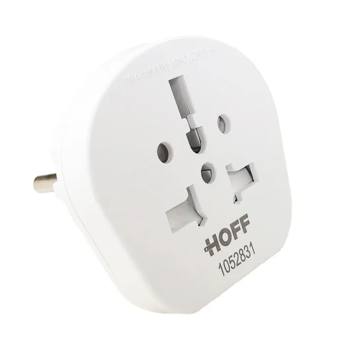 Adaptor calatorie UK - EU, 16A, 250V, alb, 58x54x50mm