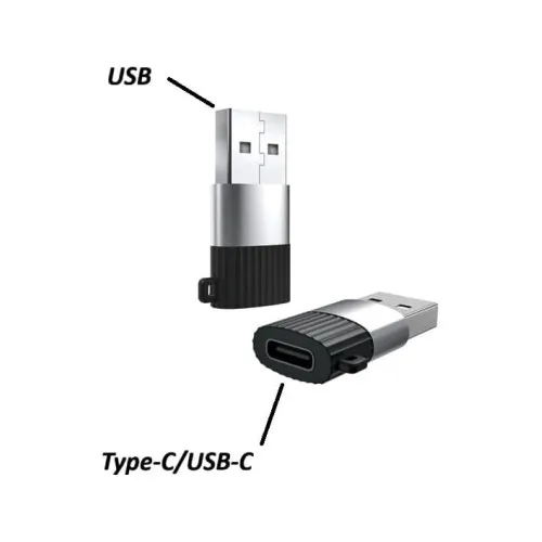 Adaptor conector XO Type C la USB-A 2.0 negru — imaginea 2