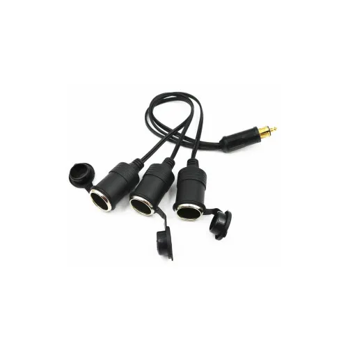 Adaptor cu cablu priza bricheta DIN la Standard cu 3 capete Max AMP: 12V20A / 24V10A