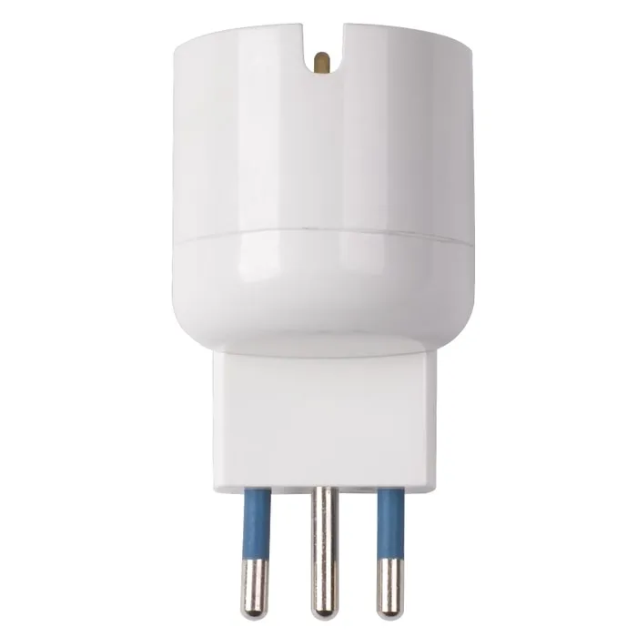 Adaptor cu fisa Line standard italian, 10A, alba