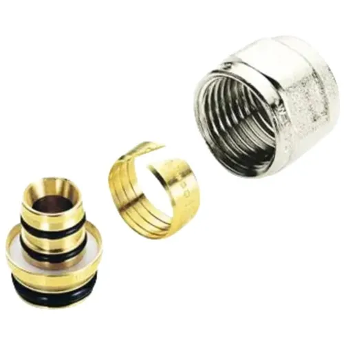 Adaptor pentru tub multistrat Pex/Pexal Tiemme pentru conexiuni 16x1/2" nichelat