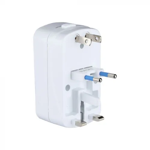 ADAPTOR UNIVERSAL PRIZA V-TAC (UK,US,EU) CU PROTECTIE SI 2USB 2.1A — imaginea 2