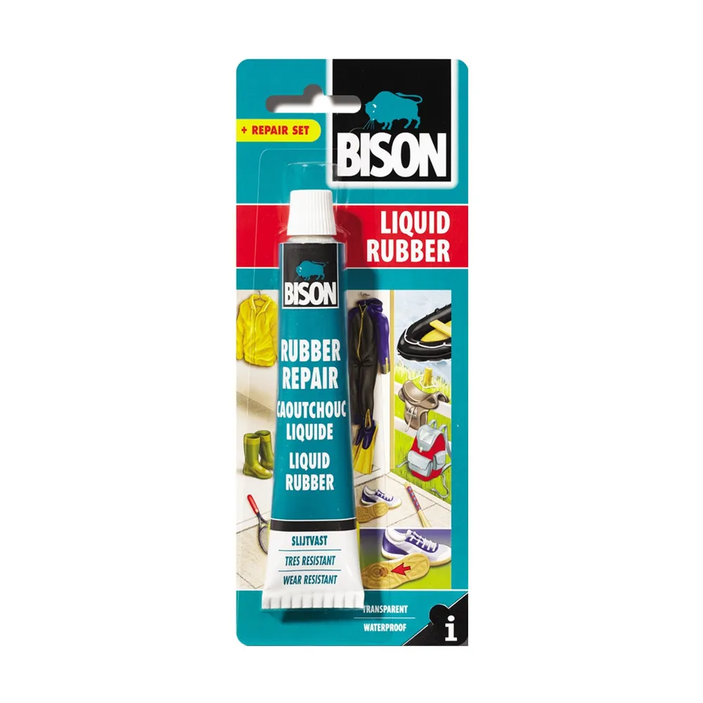 Adeziv Bison, de reparare, pentru cauciuc, 50 ml, transparent