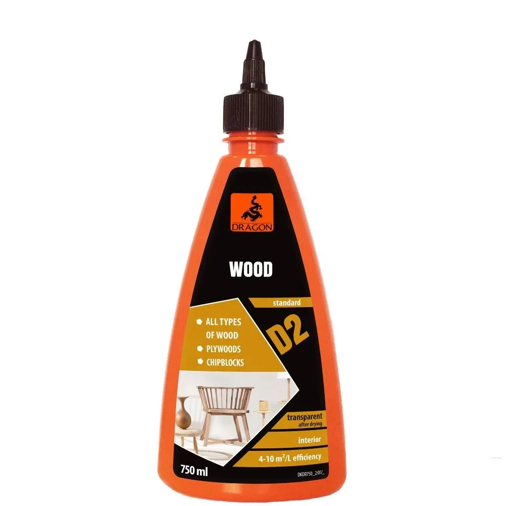 Adeziv Dragon pentru lemn, 750 ml, transparent, clasa D2, lichid