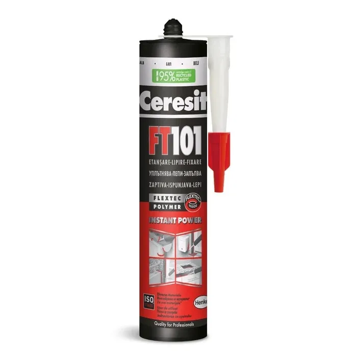 Adeziv etansant Ceresit FT 101, alb, 280 ml