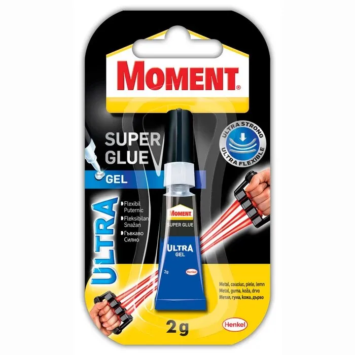 Adeziv gel universal, Moment Ultra, transparent, 2 g