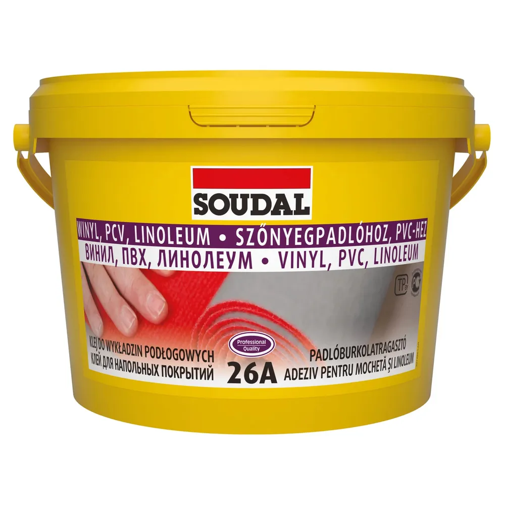 Adeziv pentru mocheta si linoleum, Soudal 26A, 5 kg