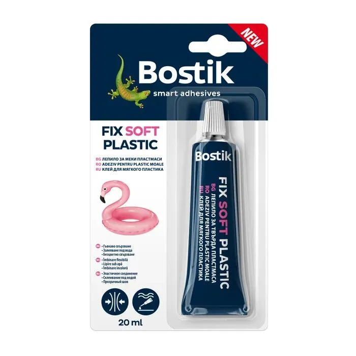 Adeziv pentru plastic flexibil, Bostik Fix Soft Plastic, 20 ml