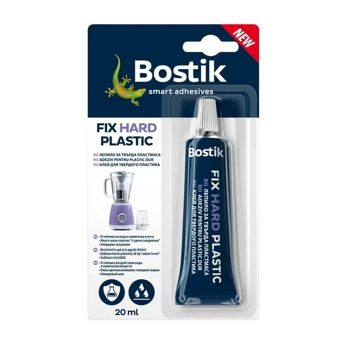 Adeziv pentru plastic rigid, Bostik Fix Hard Plastic, 20 ml