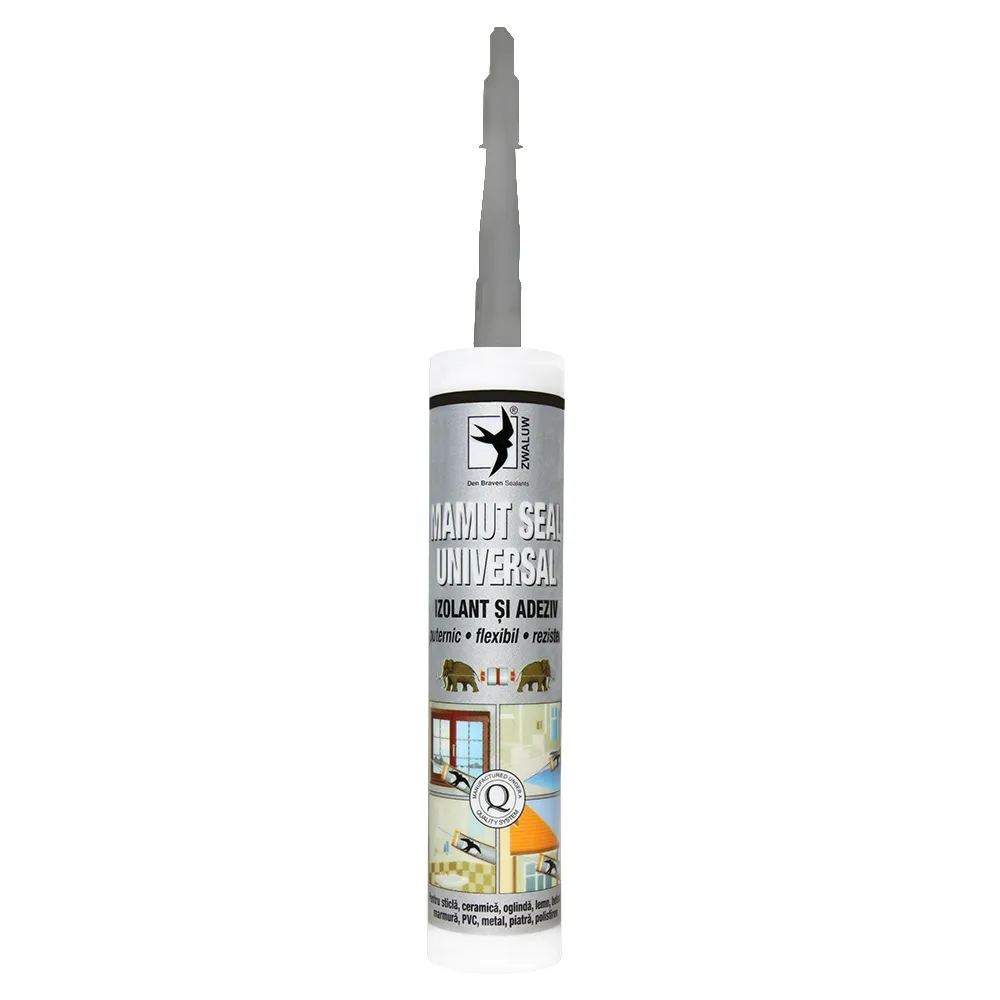 Adeziv pentru suprafete multiple, flexibil, Mamut Universal 2 in 1, interior / exterior, gri, 290 ml