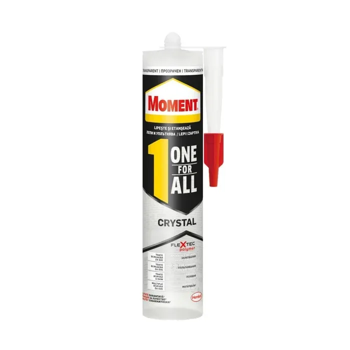 Adeziv pentru suprafete multiple, Moment One for All Crystal, interior / exterior, transparent, 290 g