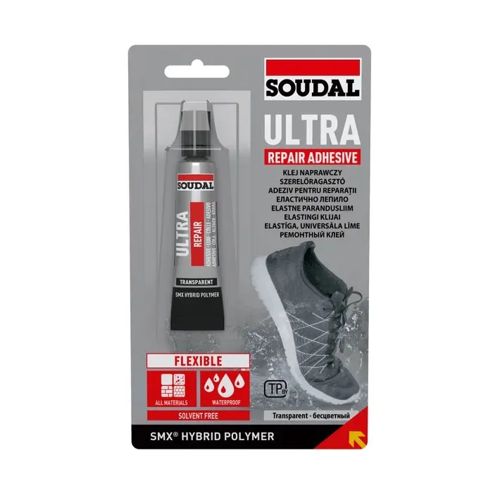 Adeziv pentru suprafete multiple, Soudal Fix All Ultra, interior / exterior, transparent, 20 ml