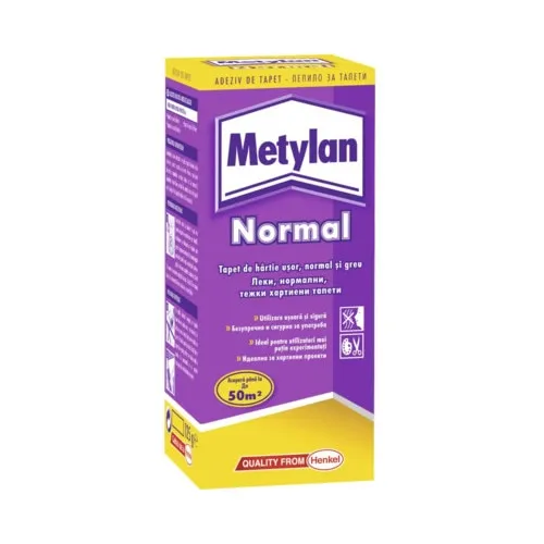 Adeziv pentru tapet Metylan Normal 125 g, pasta, ambalaj pachet