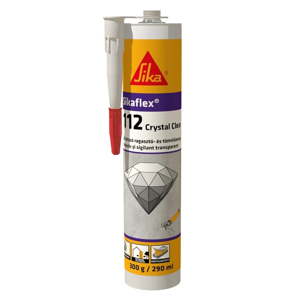 Adeziv sigilant Sika Sikaflex-112 Crystal Clear, transparent, 290 ml