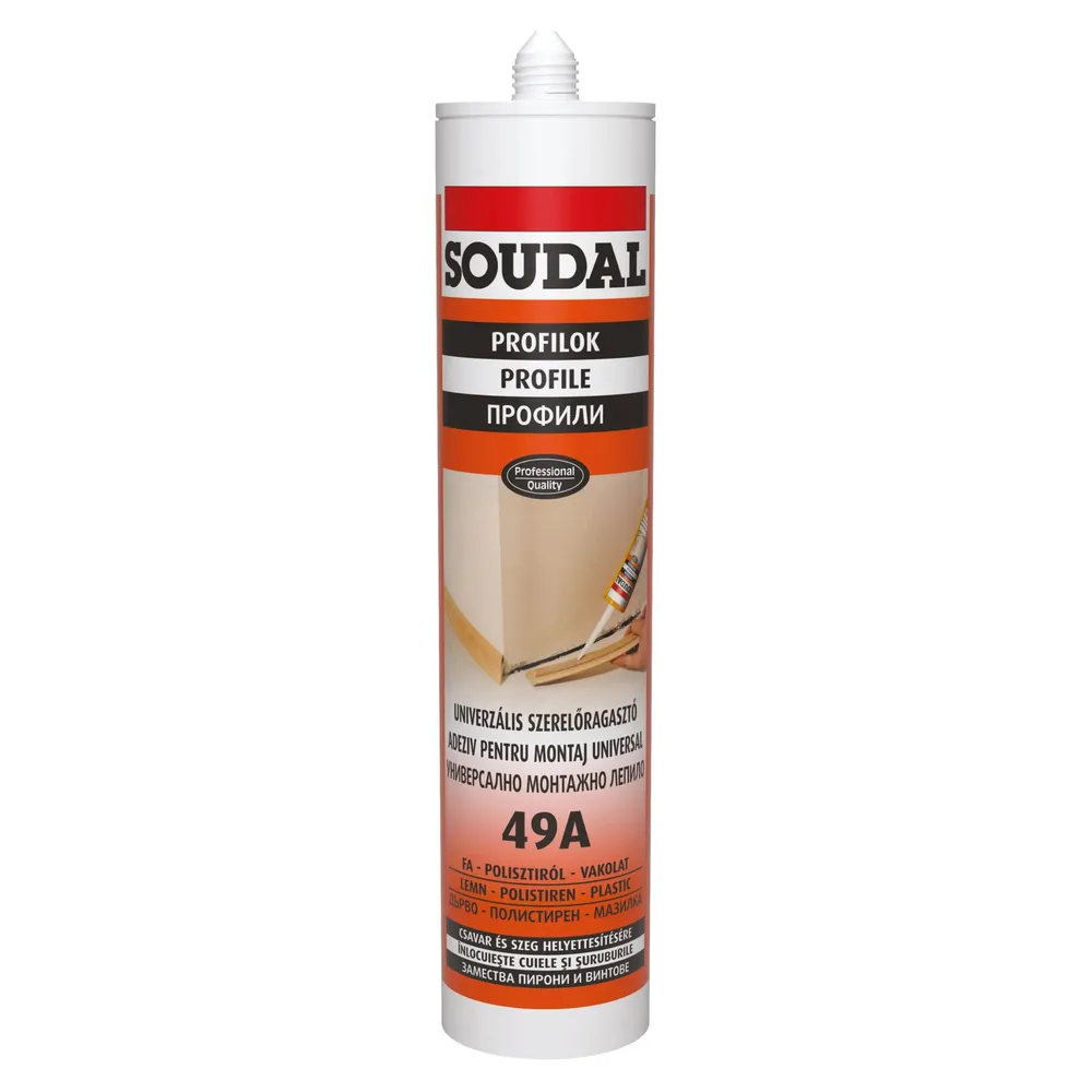 Adeziv universal cu solvent, Soudal 49A, 280 ml
