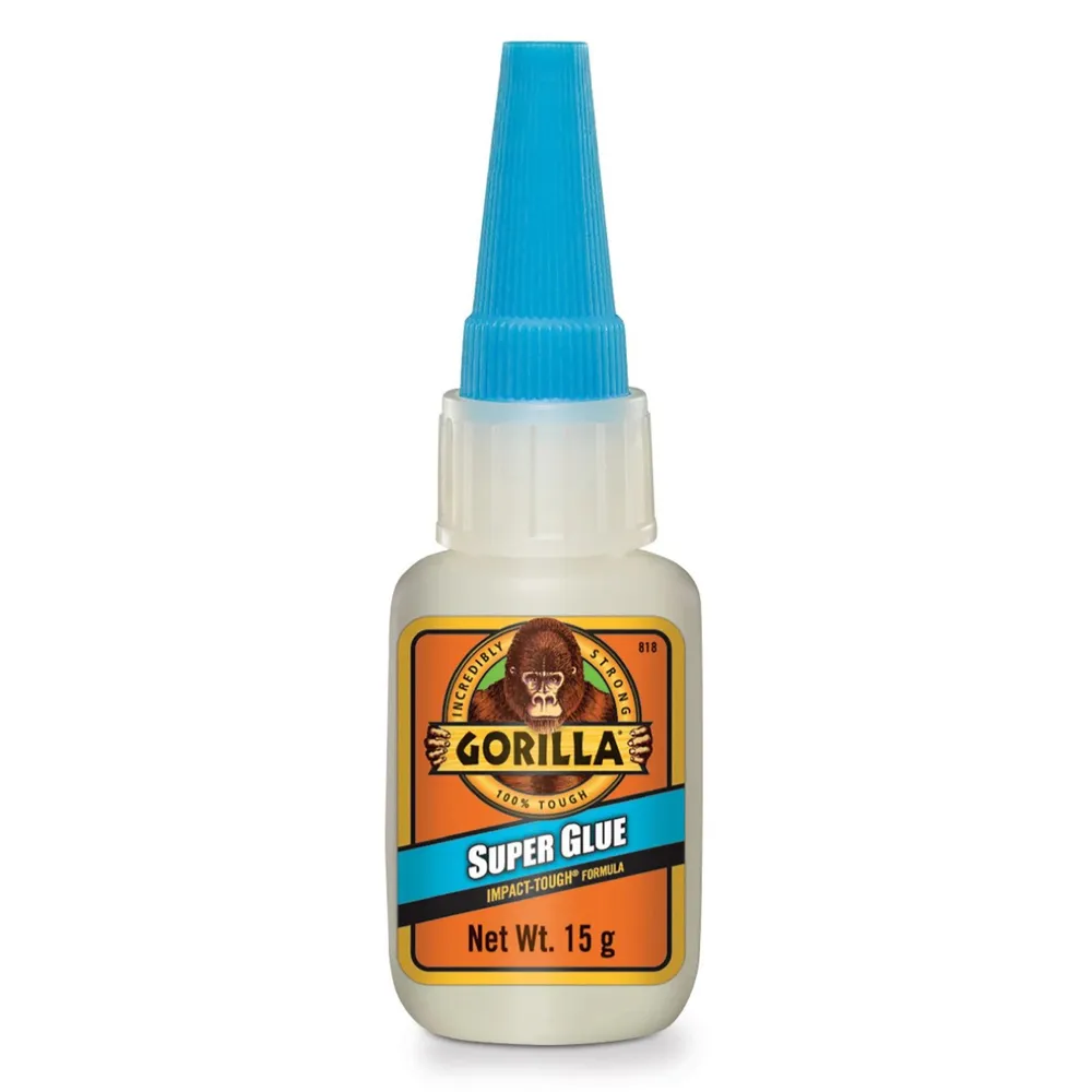 Adeziv universal Gorilla Super Glue, transparent, 15 g