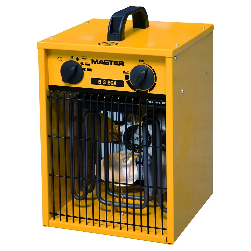 Aeroterma aer cald / rece, electrica, Master B 3 ECA, 2 trepte, 3 kW, IP24, termostat, protectie la supraincalzire, 255 x 260 x 400 mm, 230 V