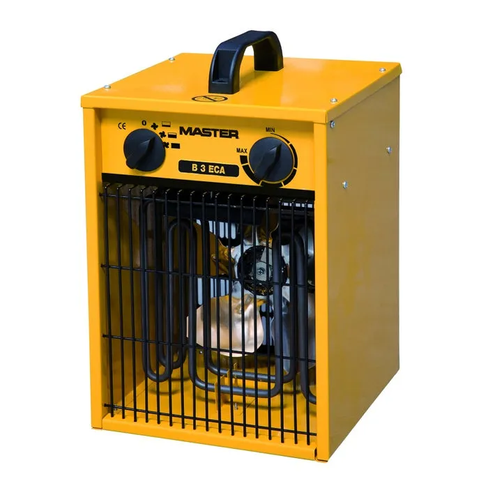 Aeroterma aer cald / rece, electrica, Master B 3 ECA, 2 trepte, 3 kW, IP24, termostat, protectie la supraincalzire, 255 x 260 x 400 mm, 230 V
