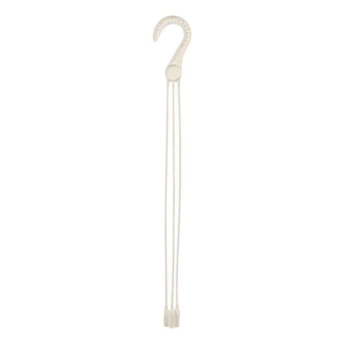 Agatator cu 3 brate, pentru ghiveci, plastic, alb, 45.2 cm