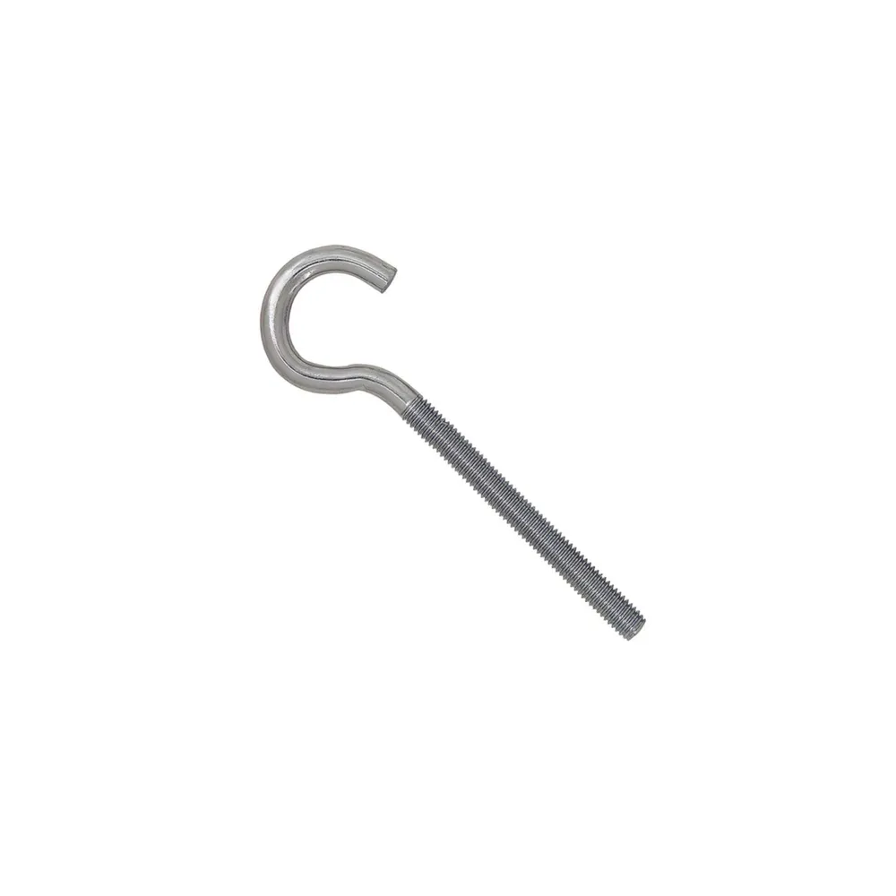 Agatator tip C, cu filet, pentru lemn, din otel, zincat alb, SEA 27010, 6 x 100 x 18 mm