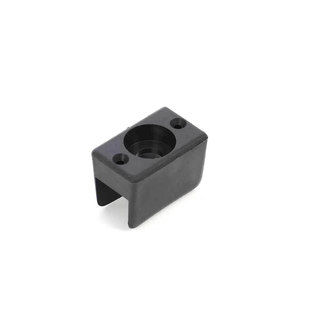 Alunecatori din plastic, negru, 38 x 19 mm, set 8 bucati