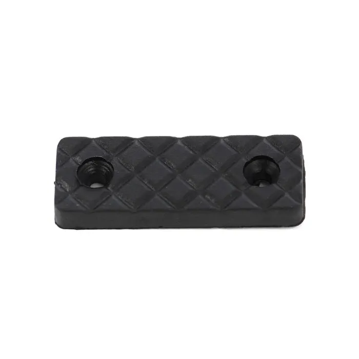 Alunecatori din plastic, negru, 53 x 19 mm, set 12 bucati