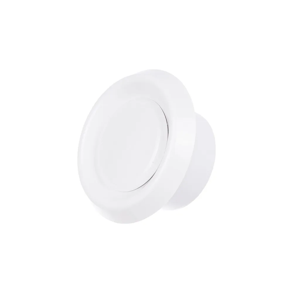 Anemostat tavan, plastic, Ø 10 cm, alb