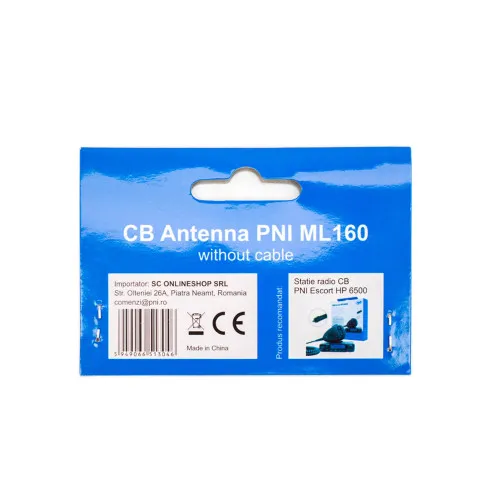 Antena CB PNI ML160 lungime 160 cm cu suport magnetic 145mm fara cablu — imaginea 2