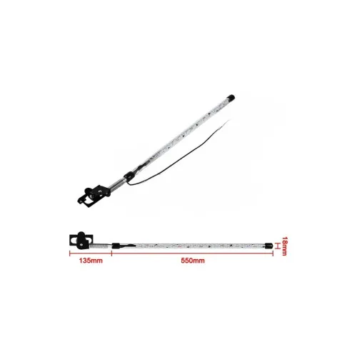 Antena ornament ATV / Offroad 60cm , LED RGB Digital Magic 12V cu aplicatie pe telefon bluetooth — imaginea 2