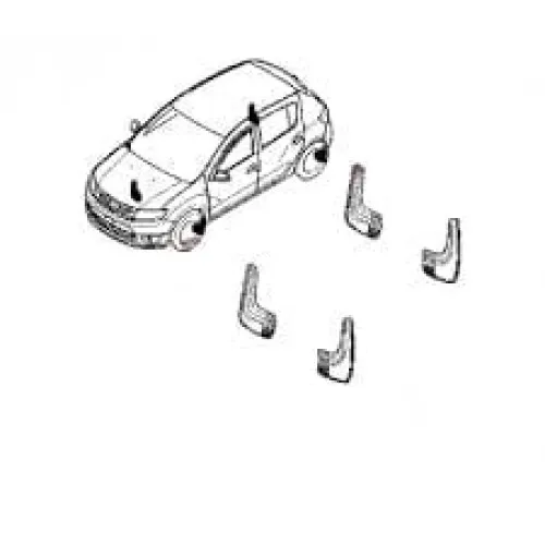 Aparatori noroi dedicate Chevrolet Aveo Sedan 2012-> ( MG17 - FATA ) — imaginea 2