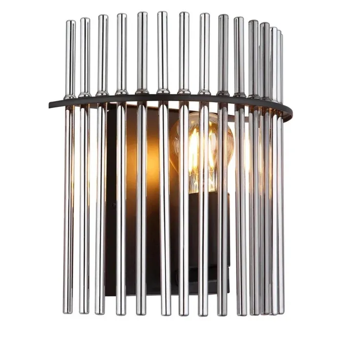 Aplica Gorley 15698W, 1 x E27, negru + fumuriu, clasic
