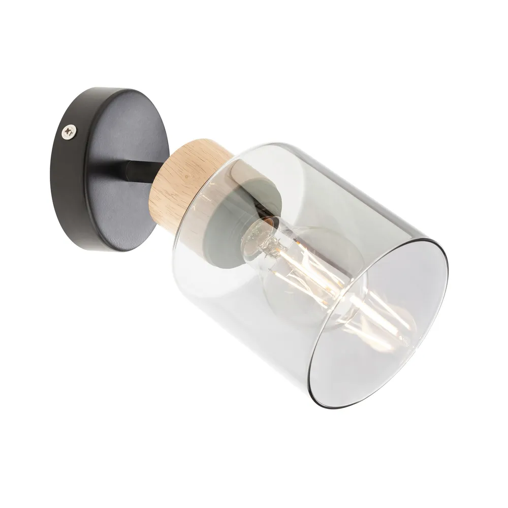 Aplica Hansen,, 1 x E27, neagra, moderna