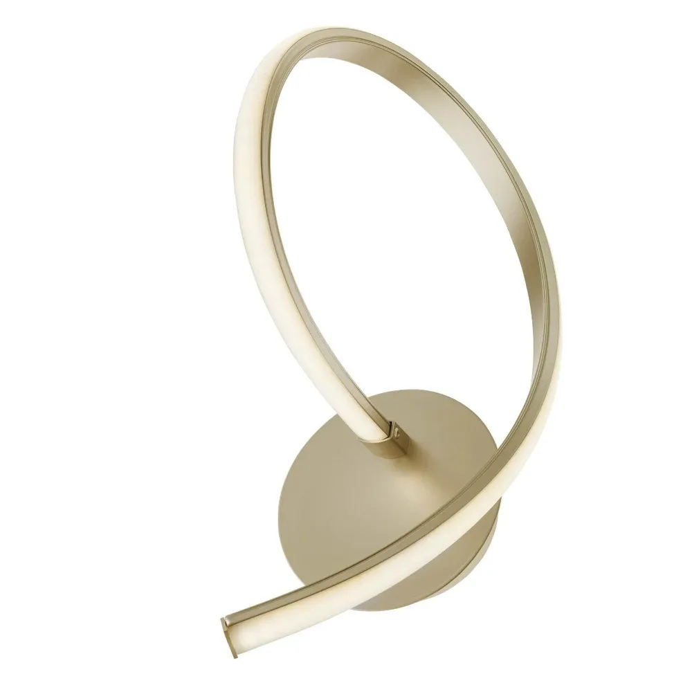 Aplica LED Cigno 01-2344, 12 W, lumina neutra, champagne + opal, modern
