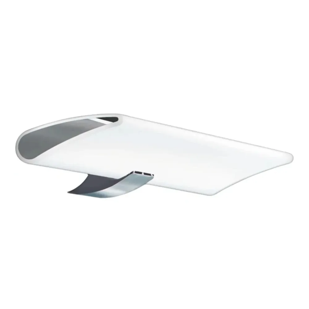 Aplica LED pentru baie Arthema Nova, 9 W, lumina neutra, IP44, alb + crom, modern