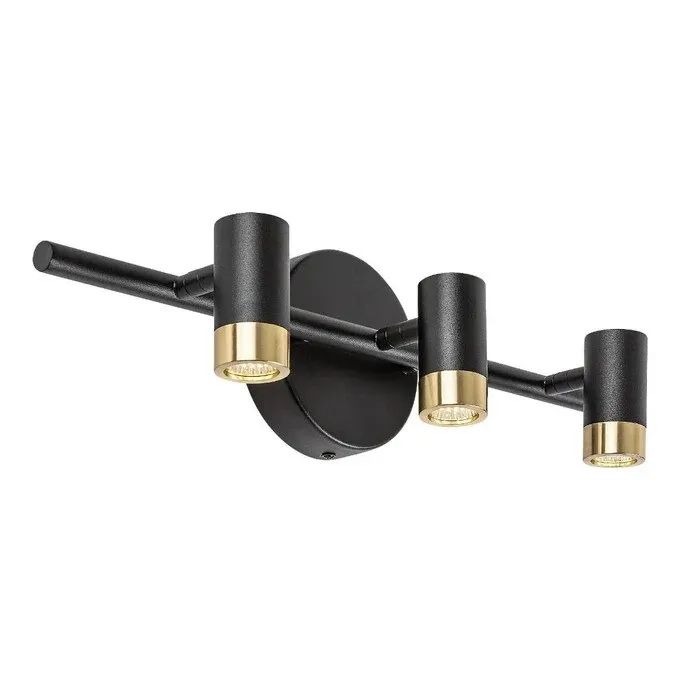 Aplica LED pentru baie Kadir 75042, 9 W, 820 lm, lumina neutra, auriu + negru, industrial